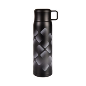 Černá termoláhev s hrnkem 500 ml Albi