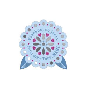 Plaketka kytka - Maminka Albi