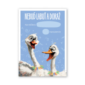 Pozvánky na oslavu Nebuď labuť 6 ks Albi