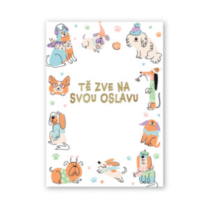 Pozvánky na oslavu Pes 6 ks Albi