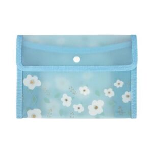 Pouzdro B6 - Modré květiny Albi