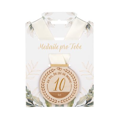 Dřevěná medaile - 10 let Albi