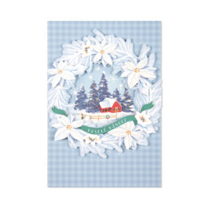 3D vánoční přání - Zasněžená vesnička Albi