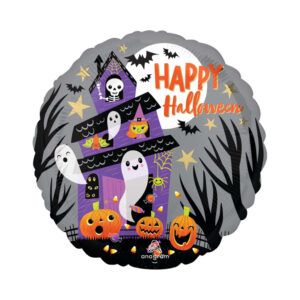 Balónek fóliový Halloween strašidelný dům Albi