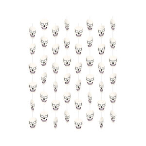 Dekorace Halloween lebky k závěšení 8 ks Albi