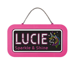 Neonová cedulka se jménem - Lucie Albi