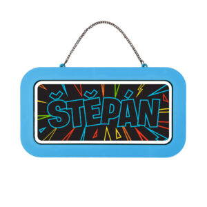 Neonová cedulka se jménem - Štěpán Albi