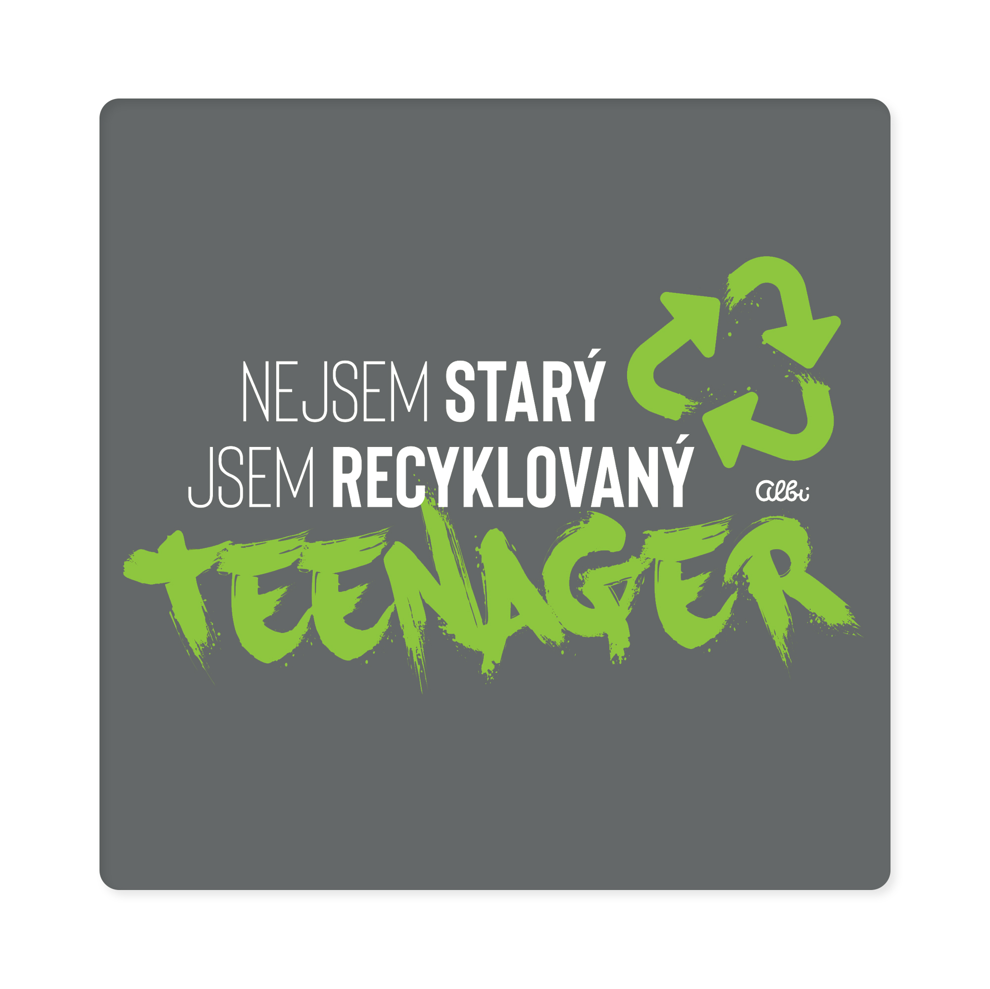 Pánské tričko - Recyklovaný teenager, vel. XXL Albi - Obrázek 2