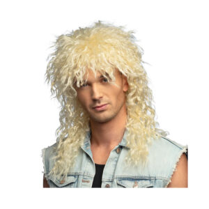 Paruka Rocker blond dlouhá vlnitá Albi