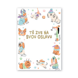 Pozvánky na oslavu Pes 6 ks Albi