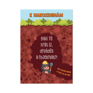 Přání s postřehovou hrou - Narozeniny Albi