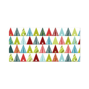 Vánoční obálka na peníze - Barevné stromky Albi