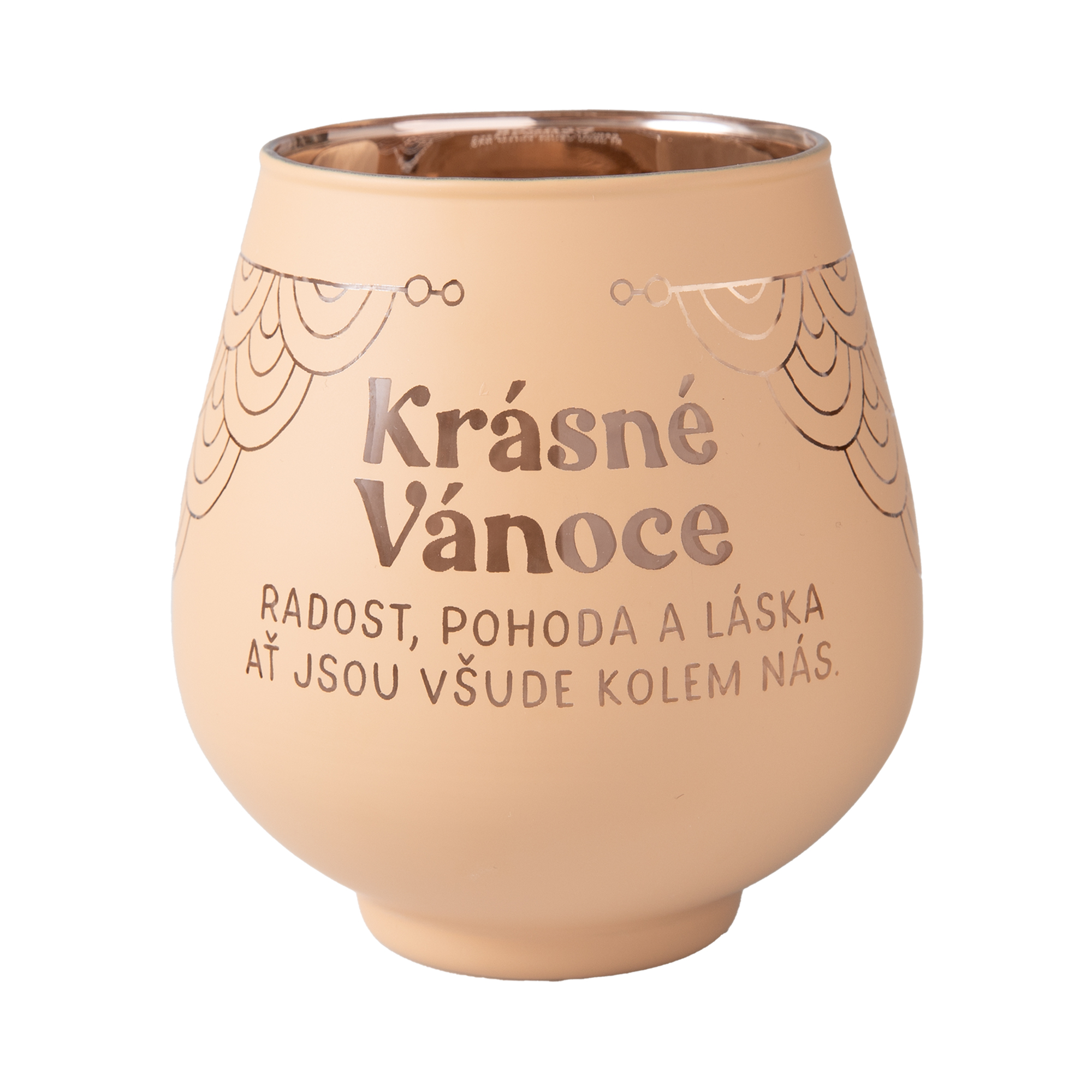 Zrcadlový svícen - Krásné Vánoce Albi