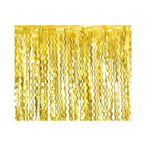 Závěs na dveře zlatý vlnitý Albi