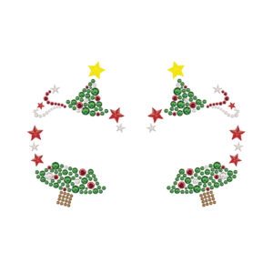 Kamínky na obličej Vánoční stromečky Albi