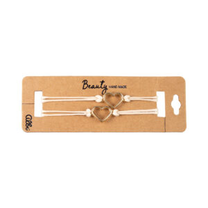 Náramky - Dvě zlatá srdce Albi