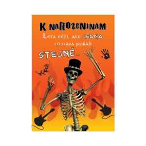 Narozeninové hrací přání - Kostlivec Albi