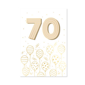 Přání k narozeninám - Zlatá ražba 70 let Albi