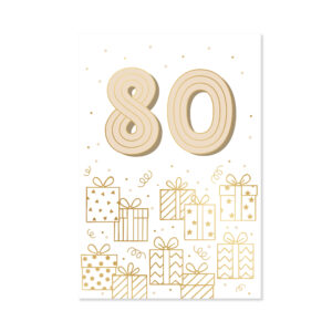 Přání k narozeninám - Zlatá ražba 80 let Albi