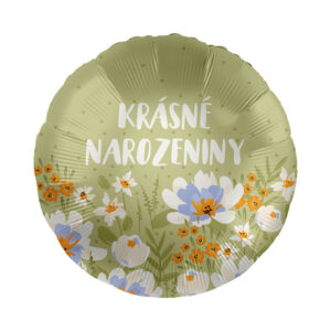 Balónek fóliový Krásné narozeniny Albi