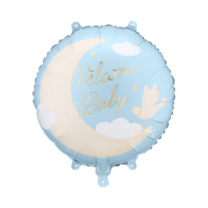 Balónek fóliový Welcome Baby modrý Albi