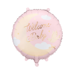 Balónek fóliový Welcome Baby růžový Albi