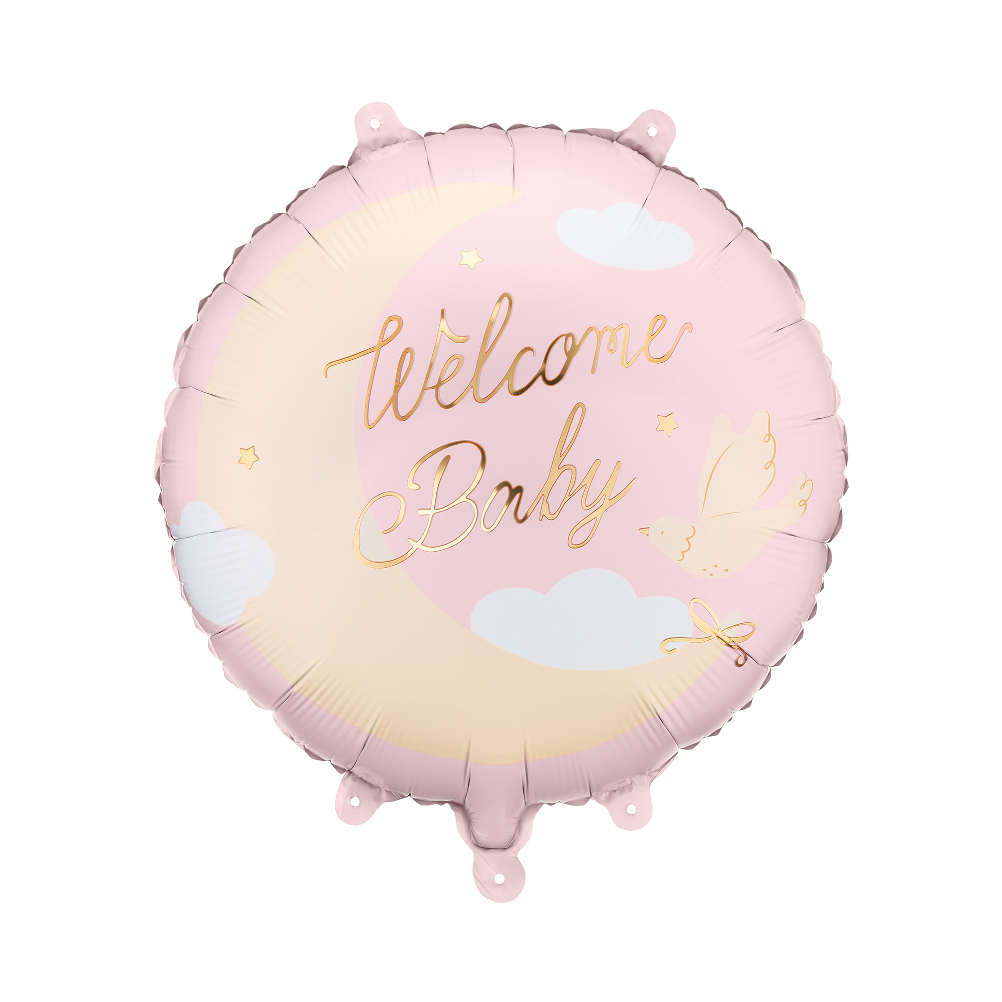 Balónek fóliový Welcome Baby růžový Albi