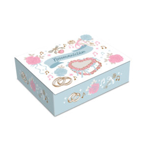 Hrací krabička na peníze - Svatební symboly Albi