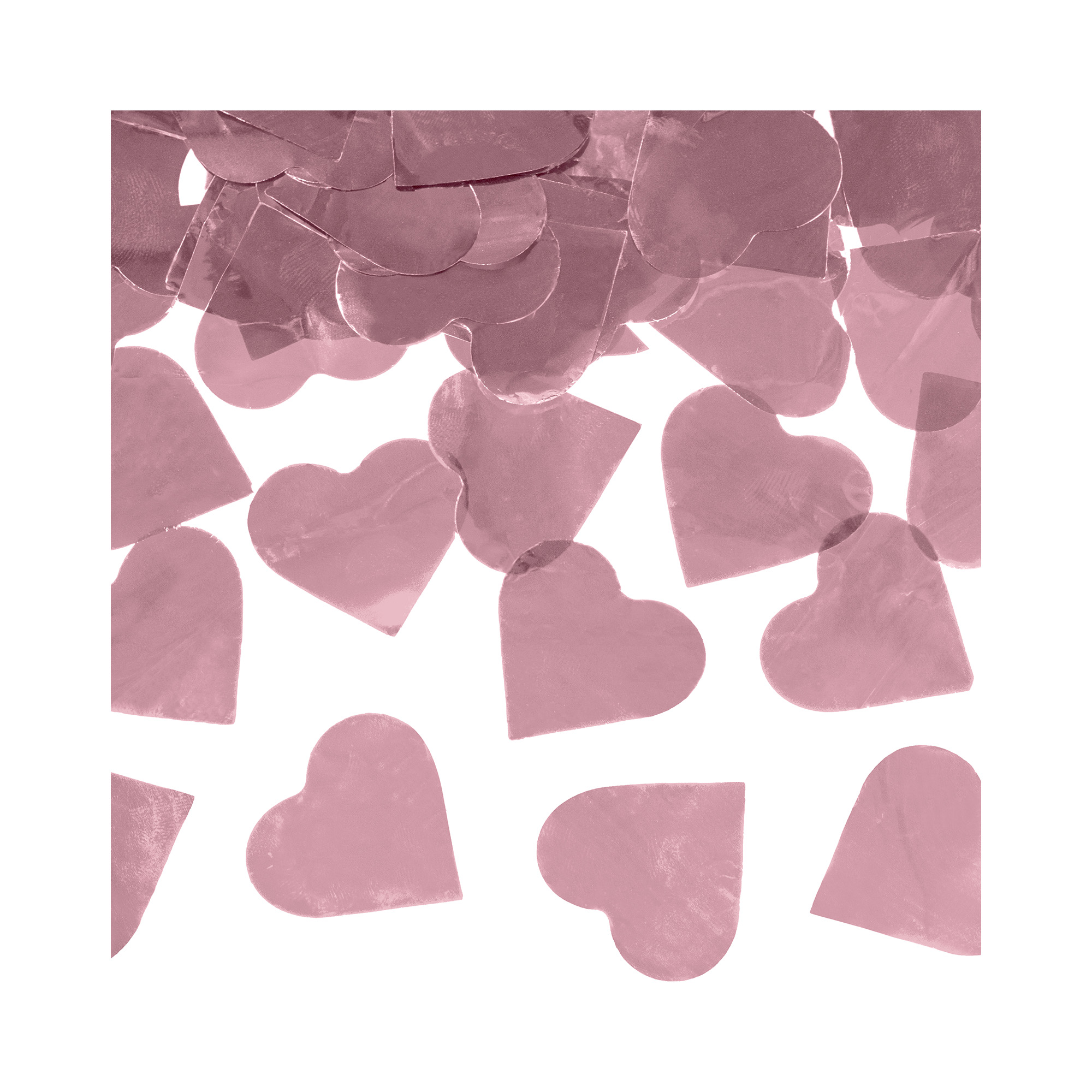 Konfety vystřelovací růžová srdce 60 cm Albi