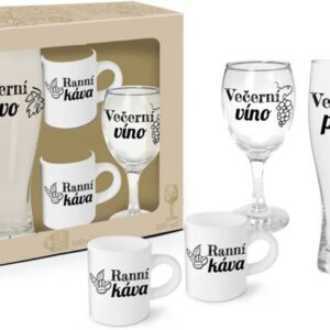 Rodinná sada sklenic a hrníčků Albi