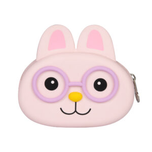 Silikonová peněženka - Růžový králík Albi