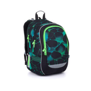 Školní batoh CODA - Zelená abstrakce Topgal
