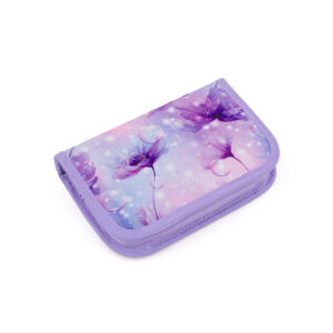 Školní penál - Fialové květiny Topgal