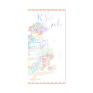 Svatební obálka na peníze - Dort s květinami Albi