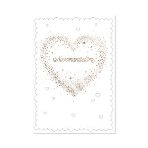 Svatební přání - Srdce z malých srdíček Albi