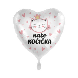 Balónek fóliový Naše kočička