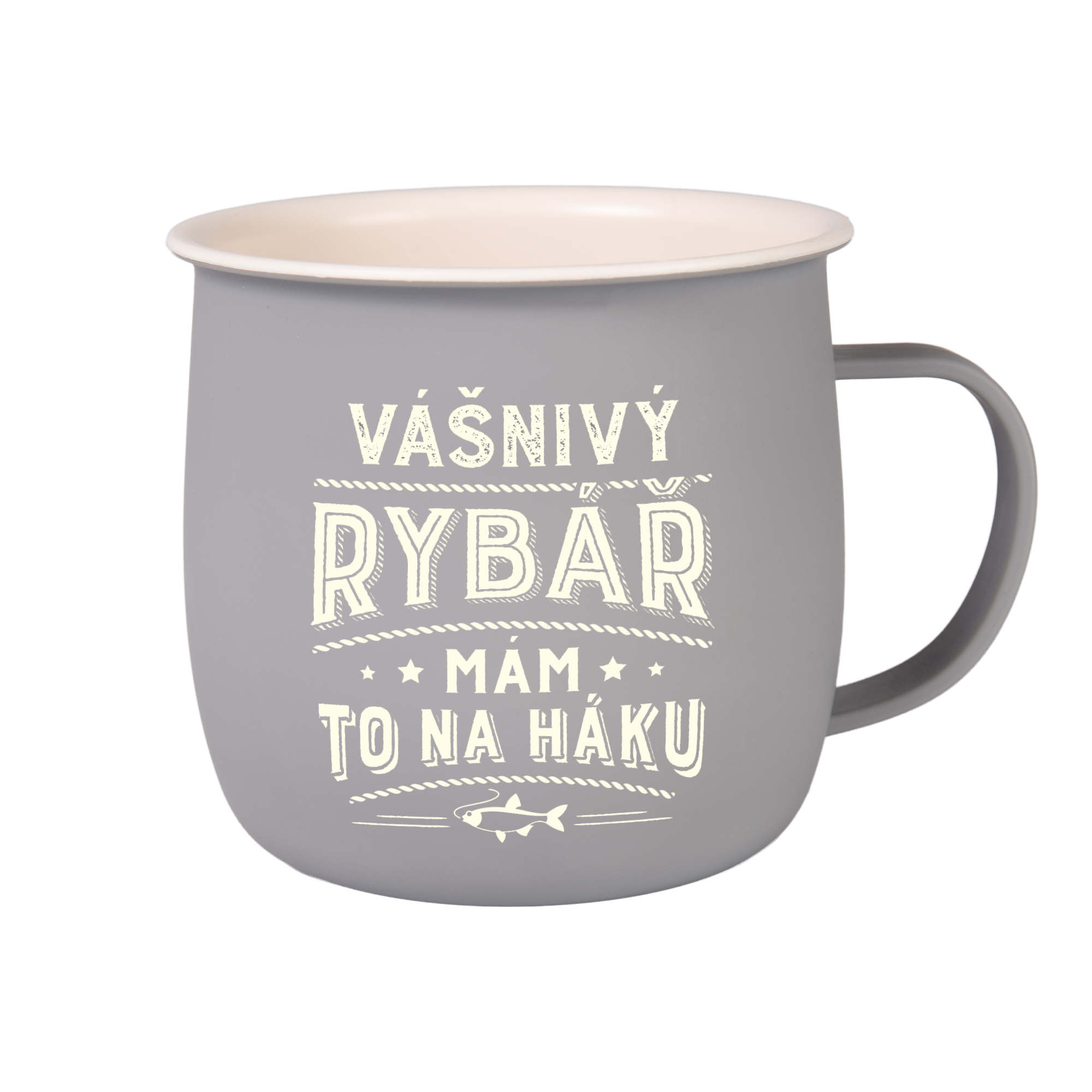 Outdoorový hrnek - Vášnivý rybář Albi