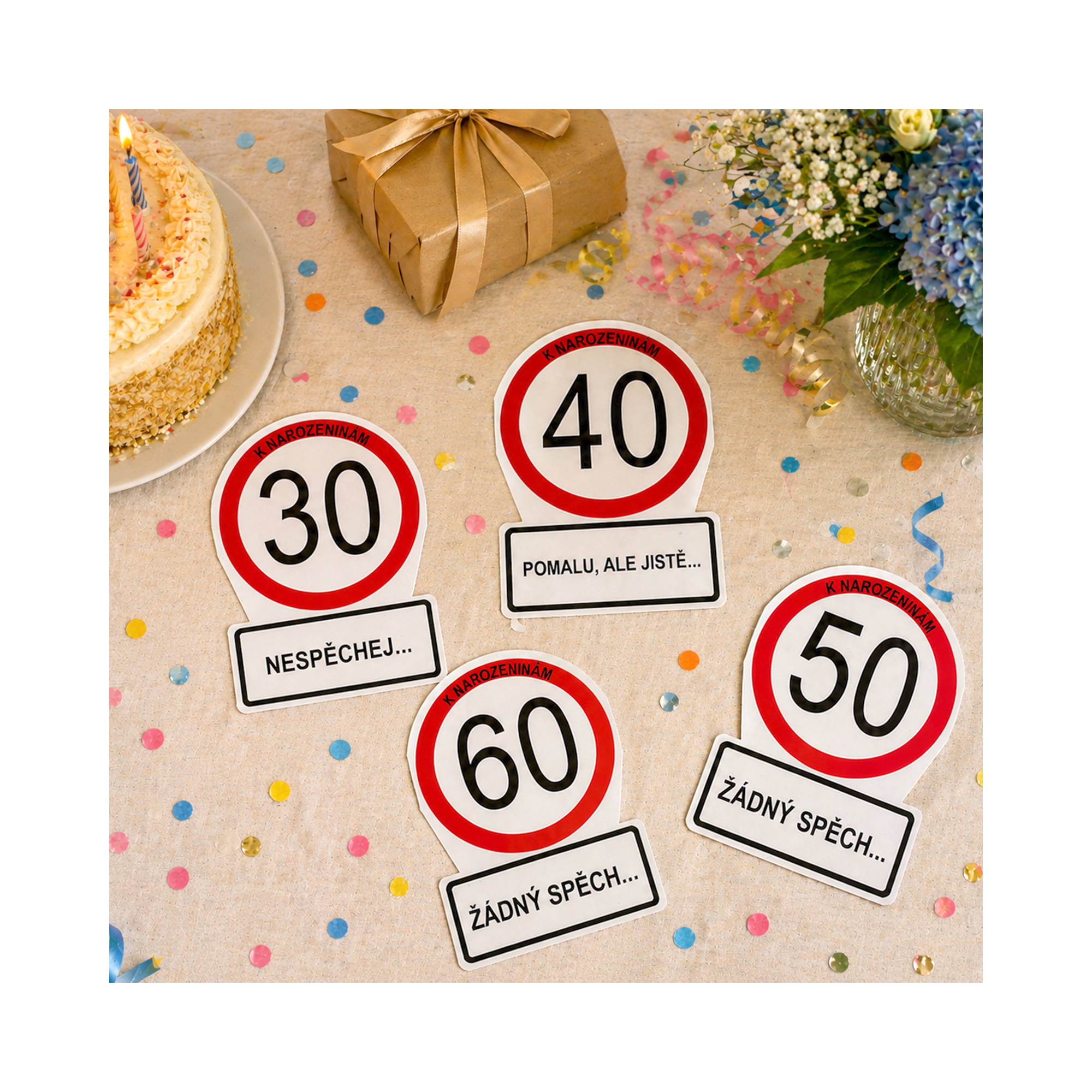 Přání k narozeninám - Dopravní značka 60 let Albi - Obrázek 3