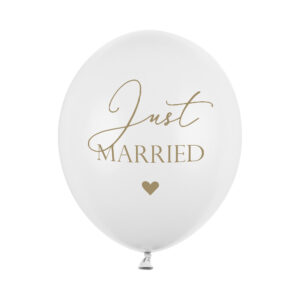Balónky latexové Svatba Just Married 6 ks Albi
