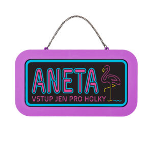 Neonová cedulka se jménem - Aneta Albi
