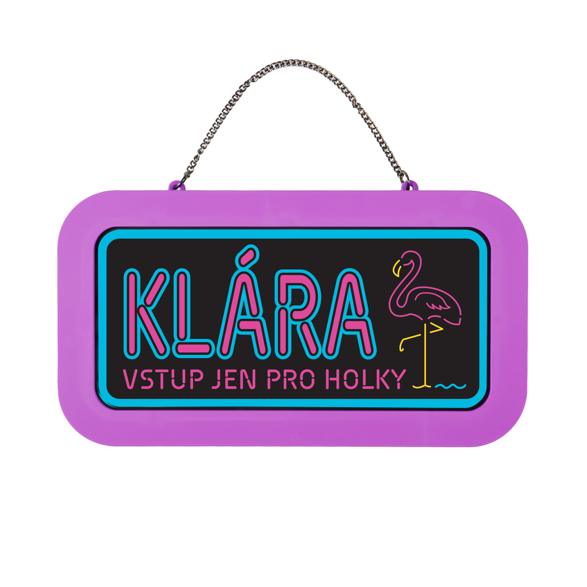 Neonová cedulka se jménem - Klára Albi
