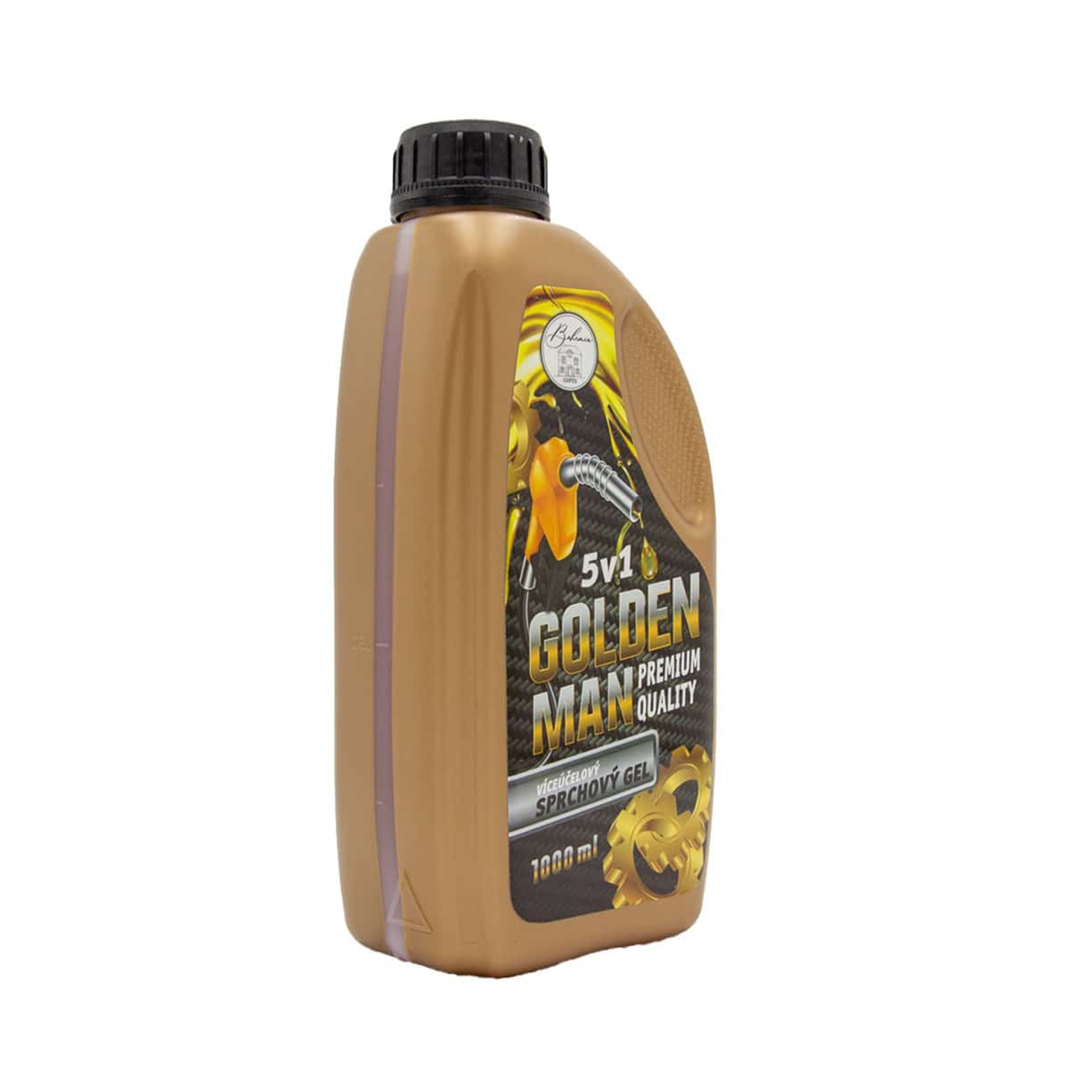 Sprchový gel 5v1 - Golden Man 1000 ml Mediabox - Obrázek 2