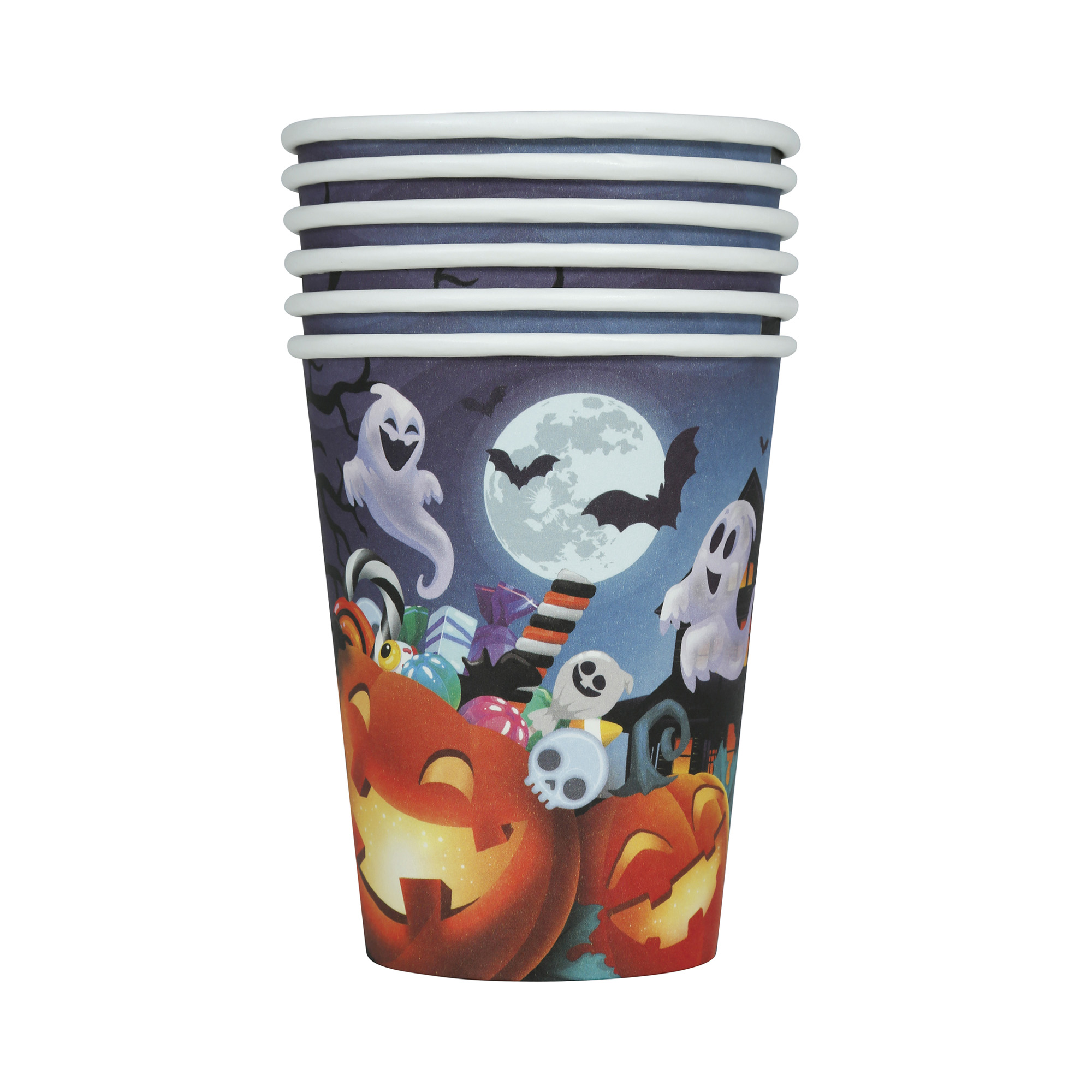 Kelímky Halloween dýně s duchy 6 ks Albi - Obrázek 3