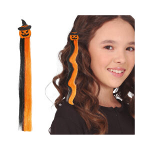 Sponka do vlasů s barevným příčeskem - Dýně 40 cm Albi