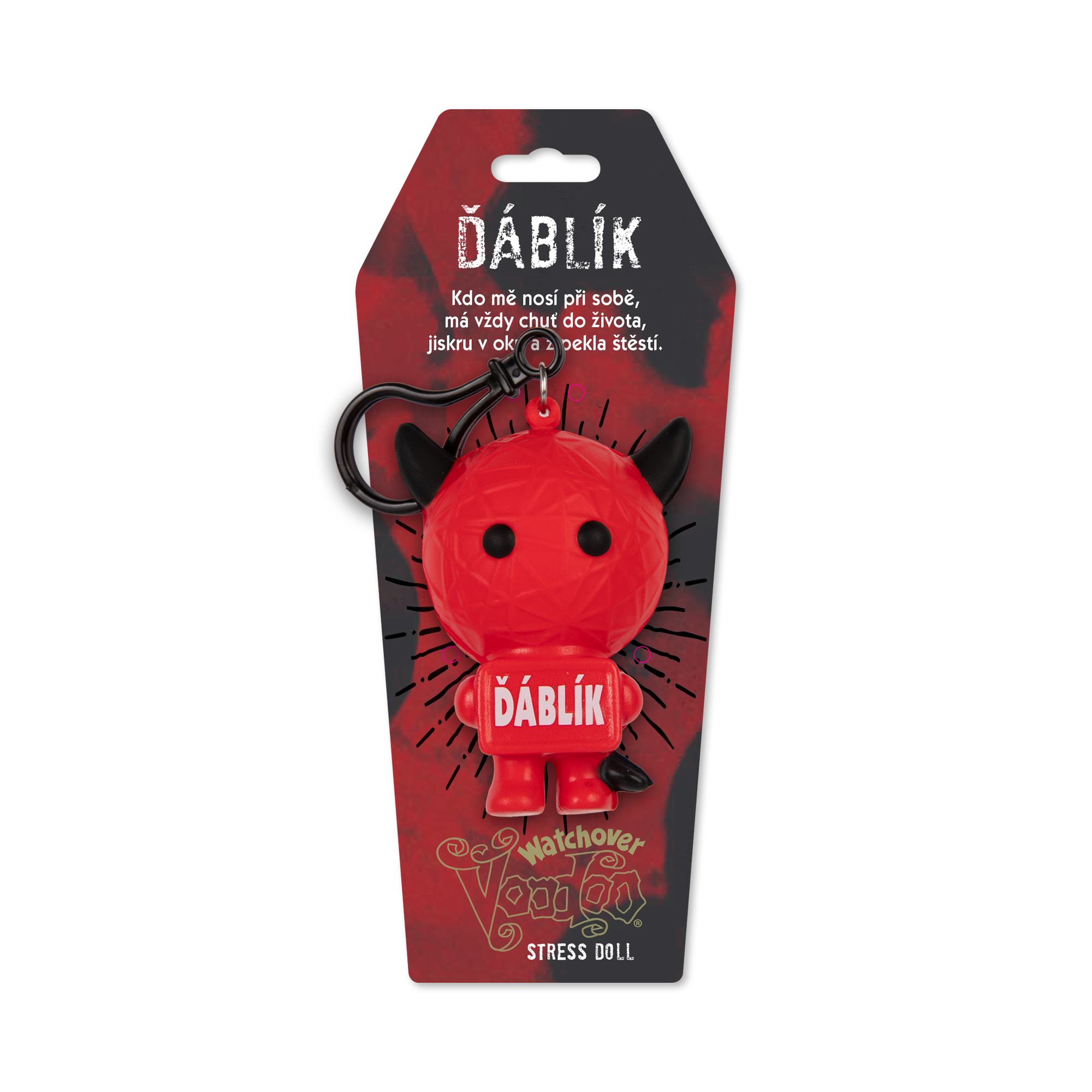 Antistresová klíčenka - Ďáblík Albi - Obrázek 2