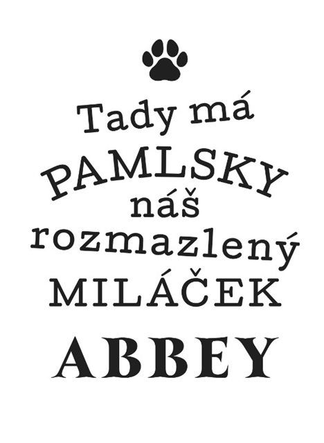 Dóza na pamlsky - Abbey Albi