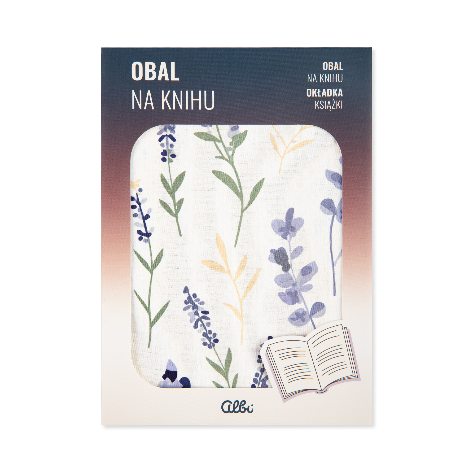 Obal na knihu - Levandule Albi