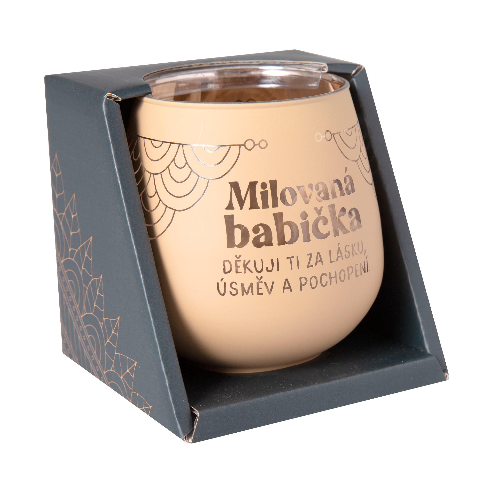 Zrcadlový svícen - Milovaná babička Albi - Obrázek 2