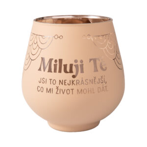 Zrcadlový svícen - Miluji Tě Albi